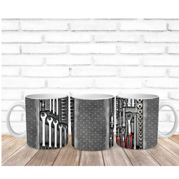 11 oz Tasse mit Werkstatt Motiv 6